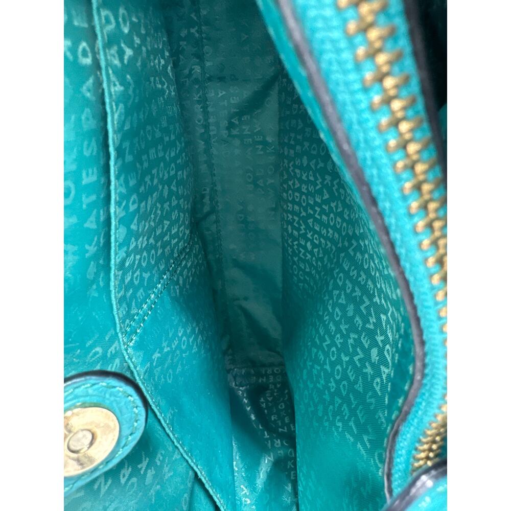 Kate Spade Perri Lane Laser Cut Crossbody Bag, Purse , Teal - Picture 10 of 14